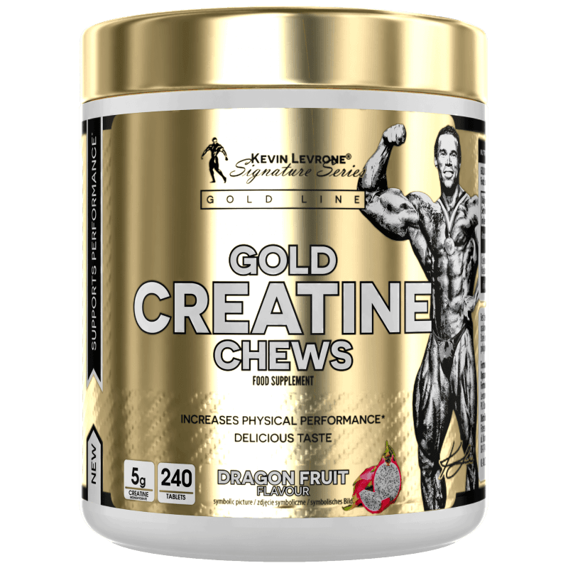 Gold Creatine Chews 240 Tabs Dragon Fruit - Force, Récupération & Muscle