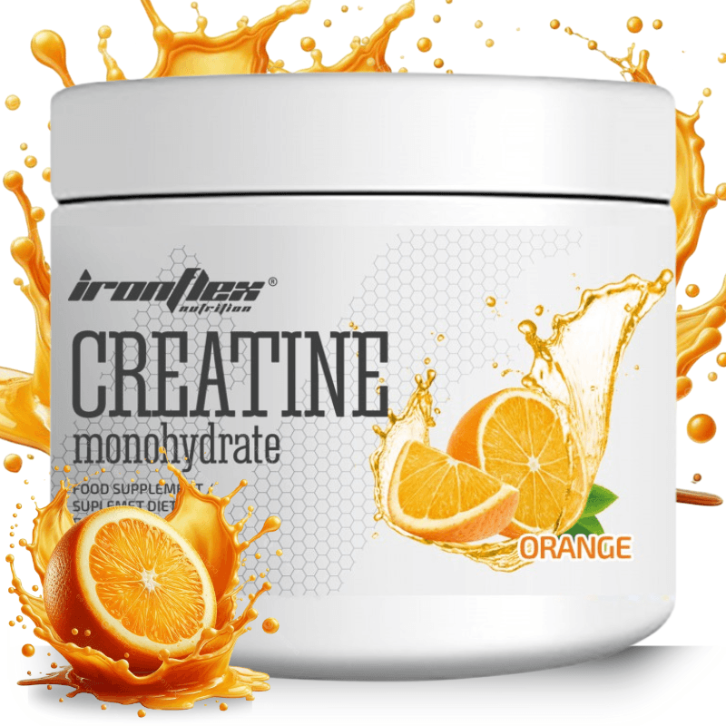 Creatine Monohydrate 300 g Orange - 4560 mg de Créatine + Taurine et Vitamine B6