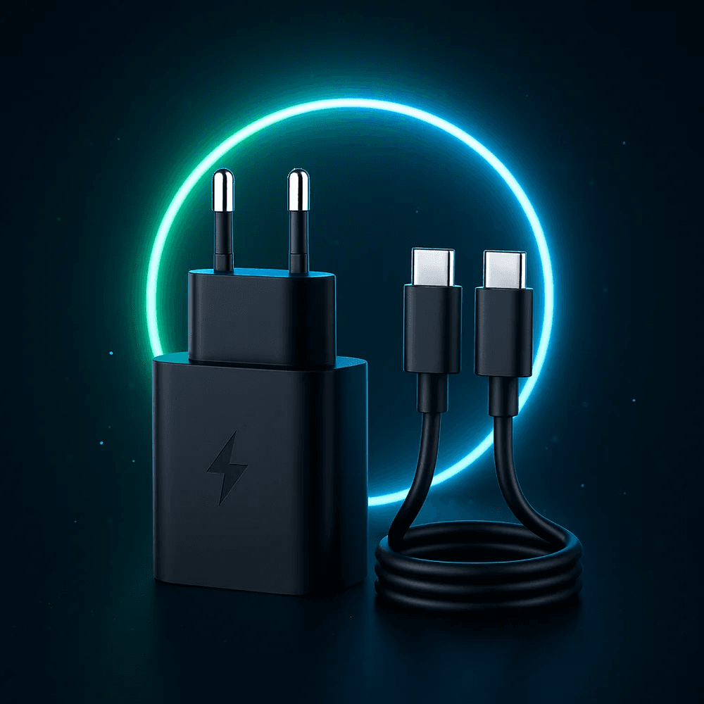 Chargeur Rapide VT-04 – USB-C to USB-C 25W, Noir, Compatible Type-C & Lightning