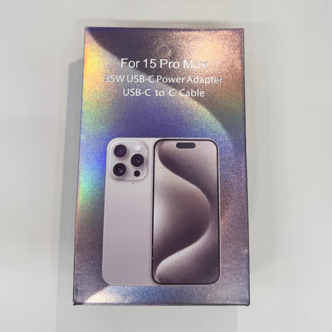 Chargeur Complet iPhone Type C iPhone 15 Pro Max avec cable -35w