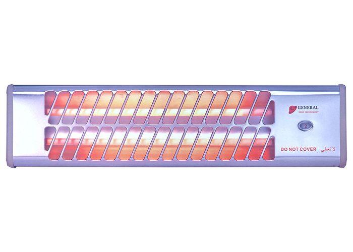 Chauffage électrique - Halogène mural - 400/800/1200W - Orientable - Inox