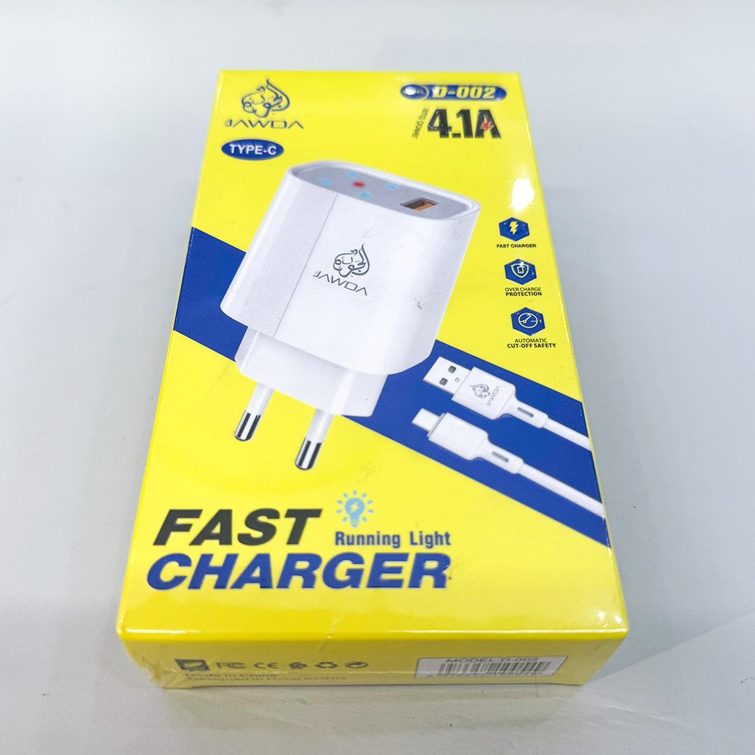 Chargeur rapide D-002 – 4.1A Type-C avec lumière LED