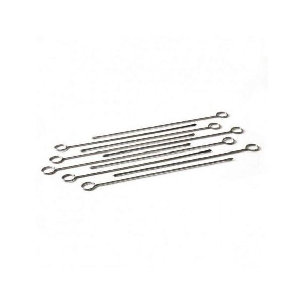 10 Brochettes Inox