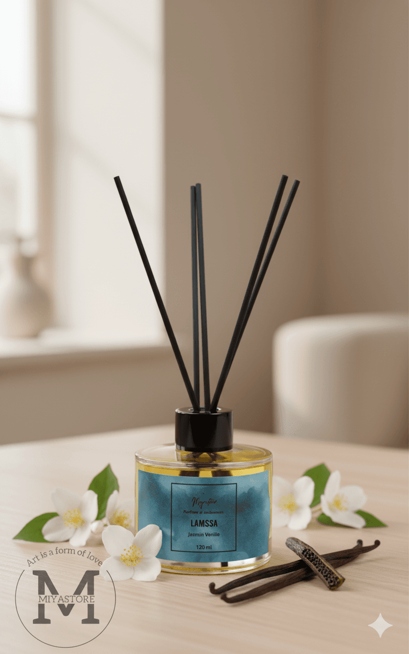 Diffuseur a bâtonnet Jasmin & Vanille 120 ml