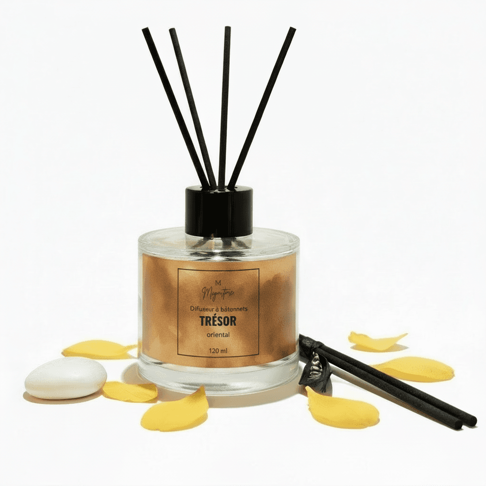 Diffuseur à Bâtonnets 120ml  Parfum Oriental Envoûtant