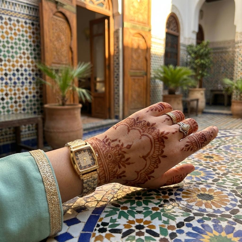 Montre femme dorée – Design rectangulaire & éclat sophistiqué