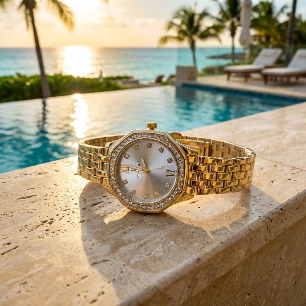 Montre Dorée Femme – Raffinement et Éclat Précieuse