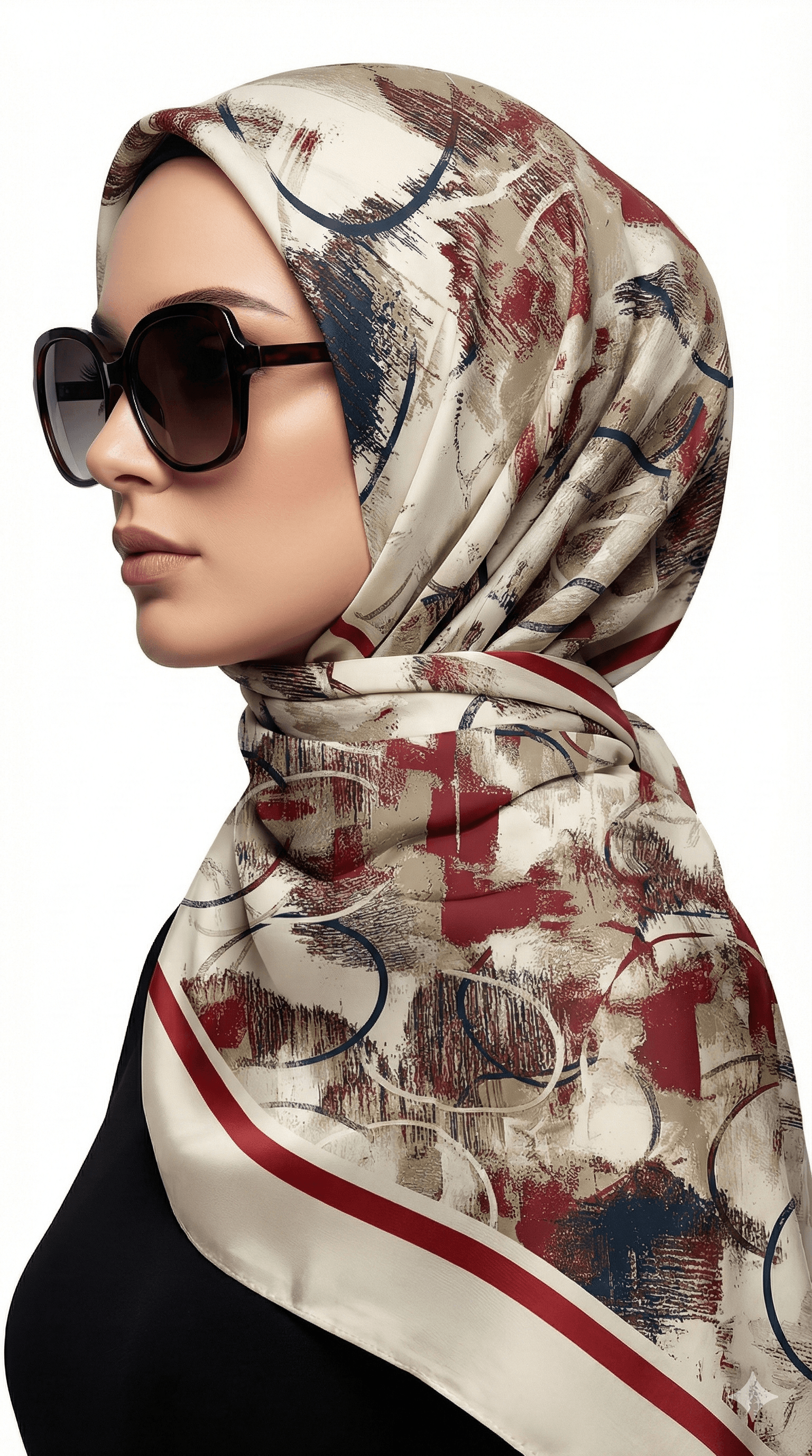 Écharpe Égyptienne 70×200cm – châle Designs Modernes et Tendance pour Femmes Élégantes | Hijab Léger, Doux et Stylé