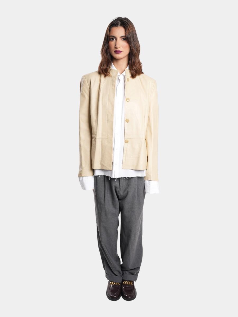 VESTE EN CUIR VERITABLE