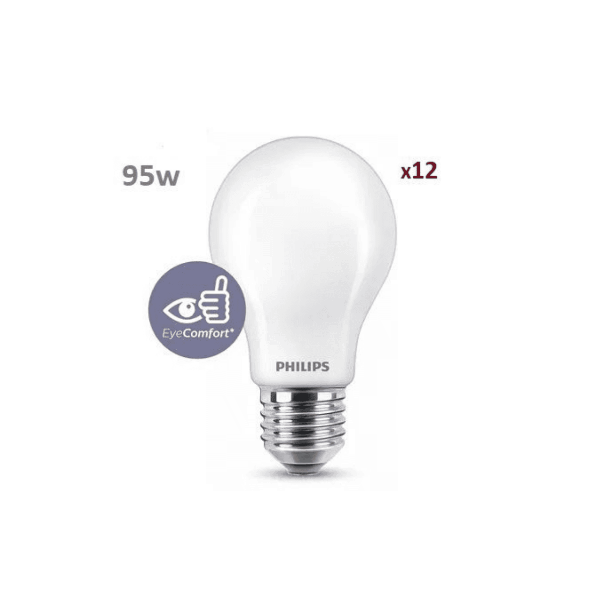 Lot de 12 ampoules LEDBulb 13w- équivalent 95W E27 blanc froid 6500k 1250 lumen