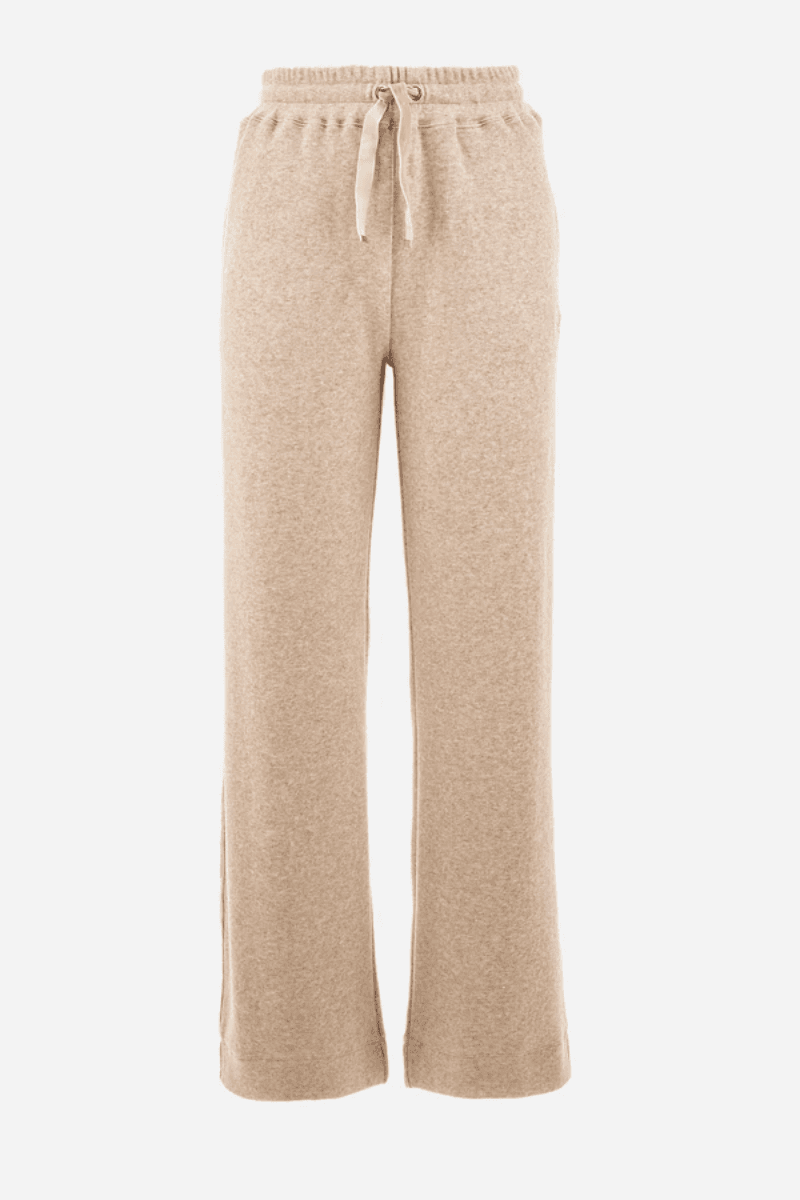 REGULAR FIT FLEECE PALAZZO TROUSERS - ZONIA