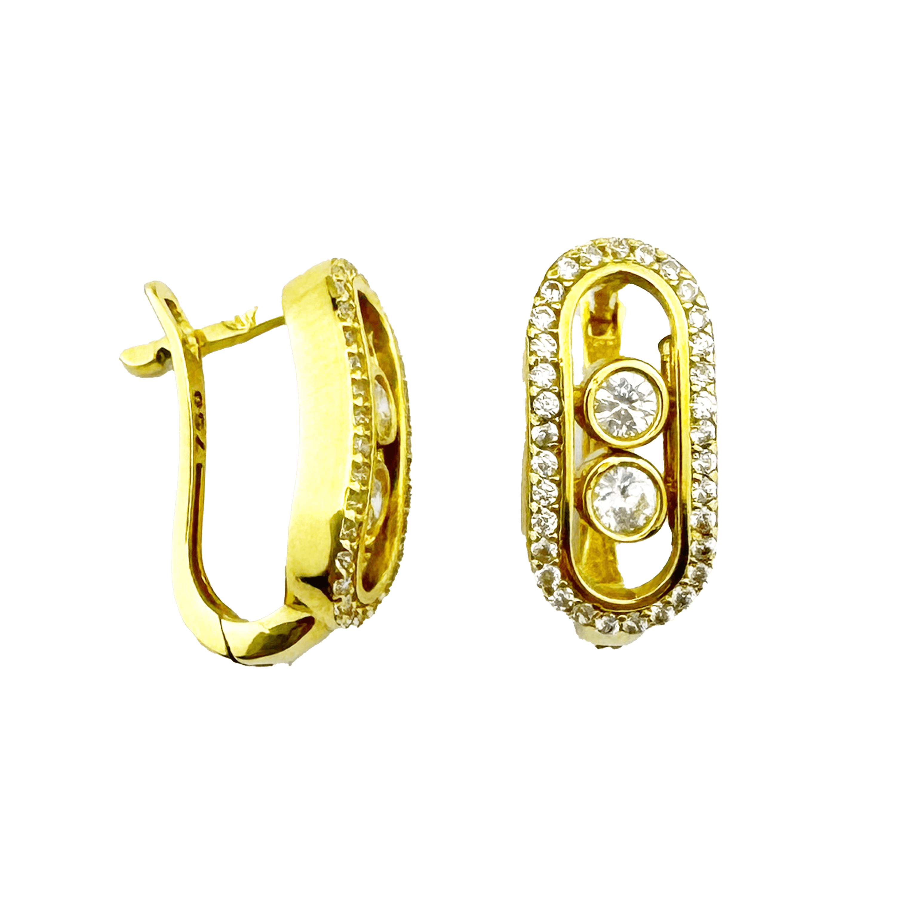 Boucles d'Oreilles Créoles Torsadées Or Jaune (ou Tricolore) – Élégance Texturée, Style Intemporel.