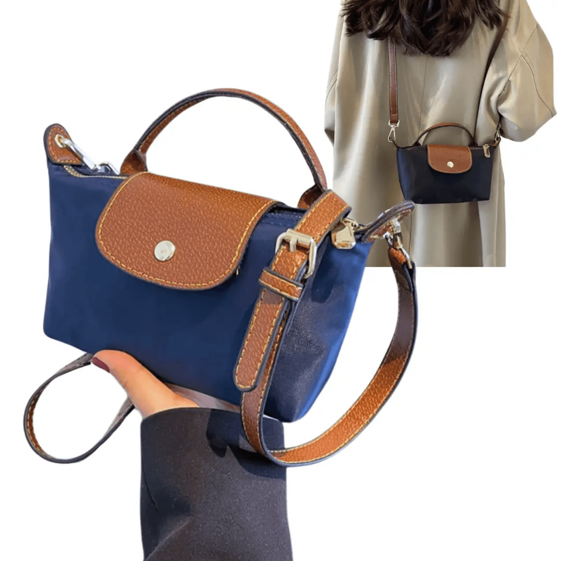 Sac à Main Compact et Stylé, Idéal pour Look Simple et Fonctionnel