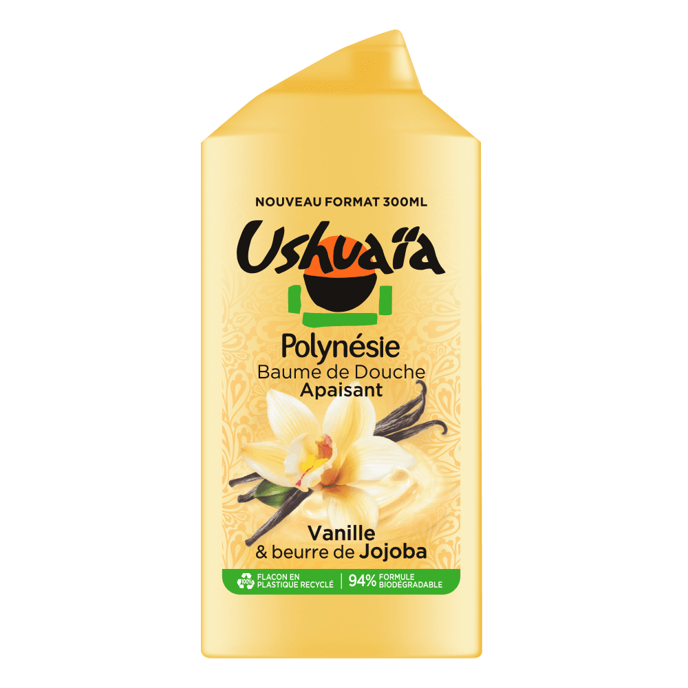 Baume de douche apaisant à la vanille & beurre de jojoba - 300ml