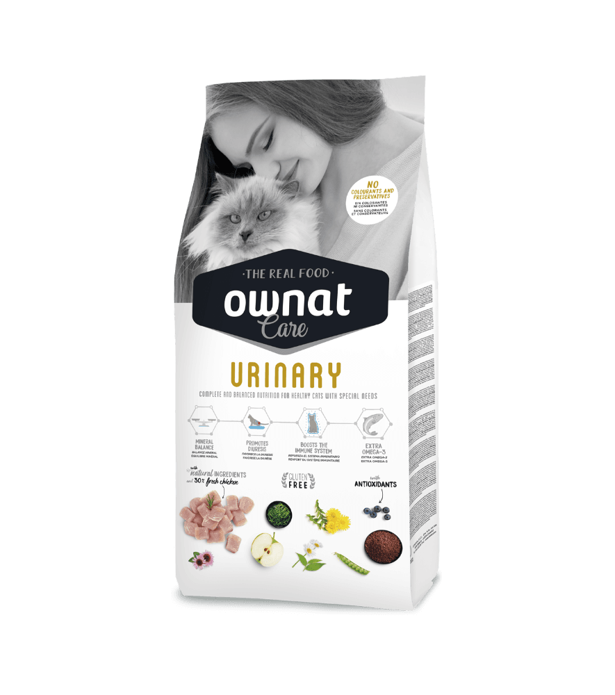 Ownat Care Urinary Croquettes pour Chat - Poulet frais (3kg)