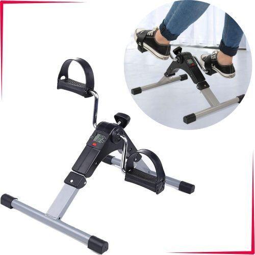 Vélo D'exercice Réglable avec Écran LCD, Équipement de Fitness à Domicile, Entraîneur de Main et de Jambe de Vélo