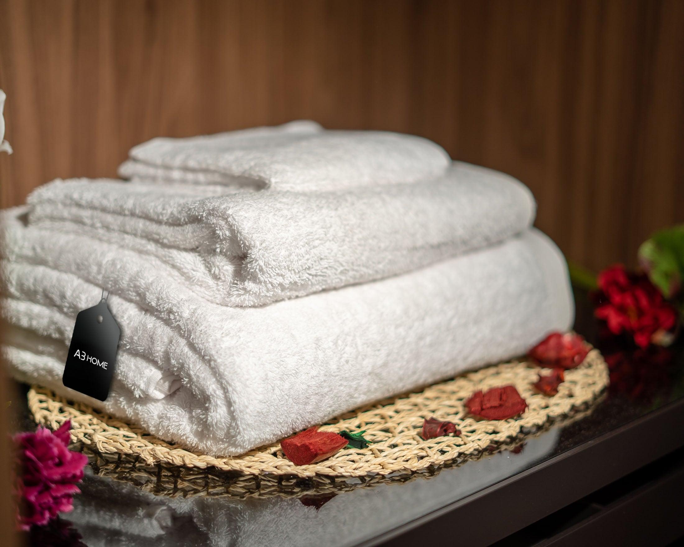 Damas pack 3 serviettes 100% coton - Blanc