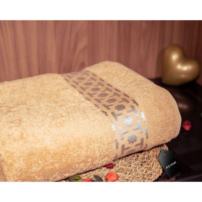 Arabesque gold authentique serviette 100x180 beige