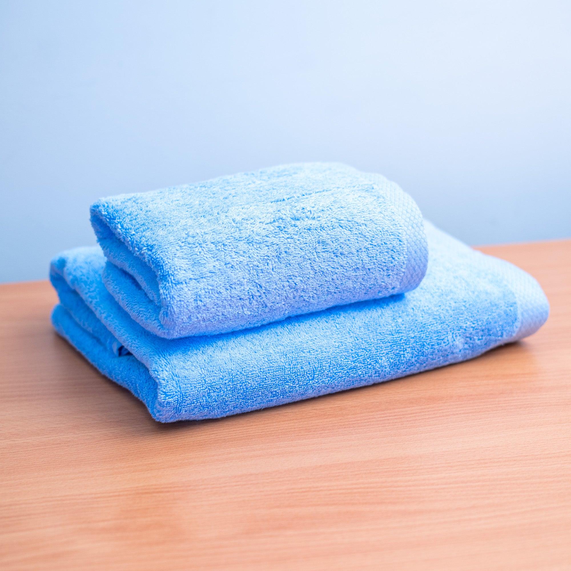 Damas Serviette de Bain 70x140 100% Coton + Serviette Gratuite 50x90