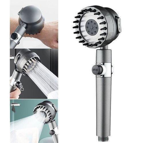 Pomme de douche avec filtre, douchette à 3 modes, brosse massage