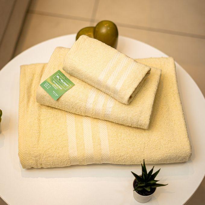 moonlight pack 3 serviettes de bain crème