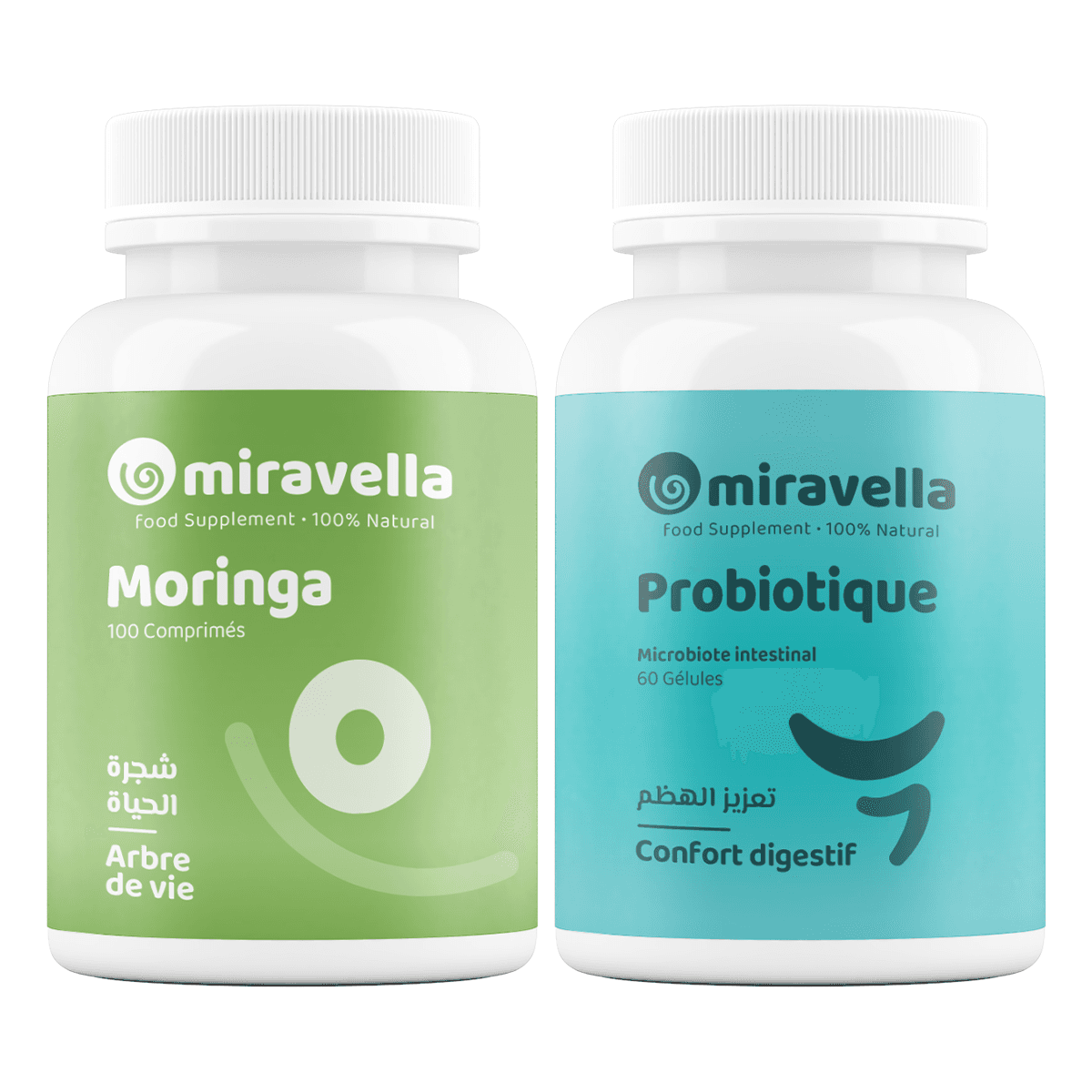 Pack Duo Moringa et Probiotique - Complément Alimentaire