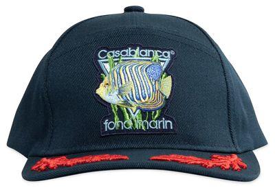 FOND MARIN CORAL LAUREL EMBROIDERED CAP