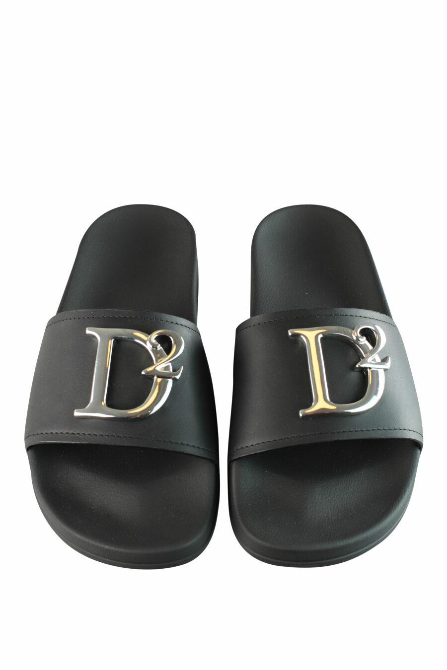 D2 Statement Slides - Rubber+Calf Leather