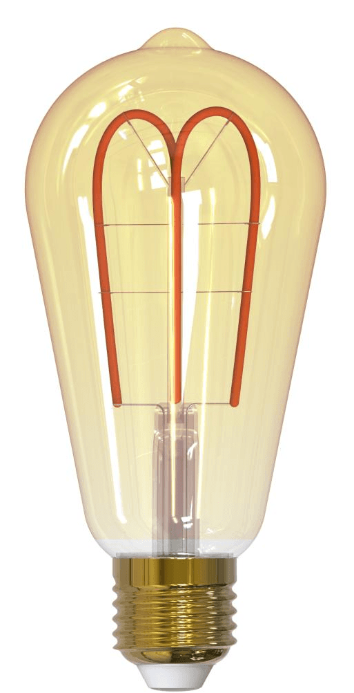 Pack de 10 Ampoule LED ST64 4-40w E27 -SF-LIC 265LM Amber 2200K