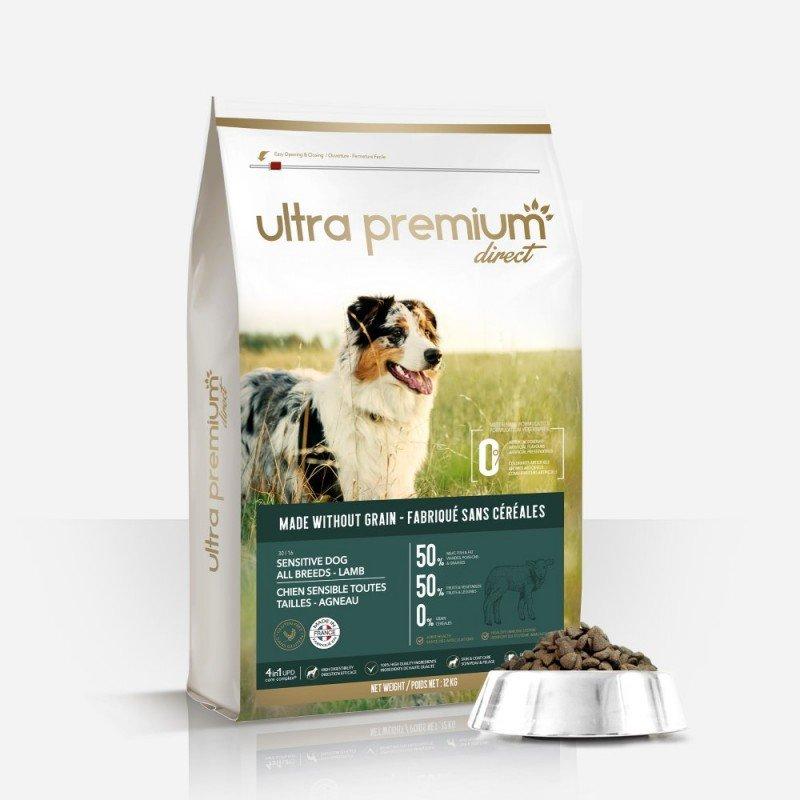 Ultra Premium Croquette pour Chien Adulte Et Chiot Sensible Toute Taille Sans Céréales - 4Kg