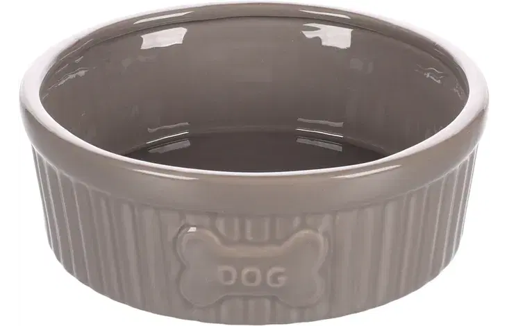 GAMELLE CHIEN MABEL CERAMIQUE TAUPE 15CM 640ML / 518465