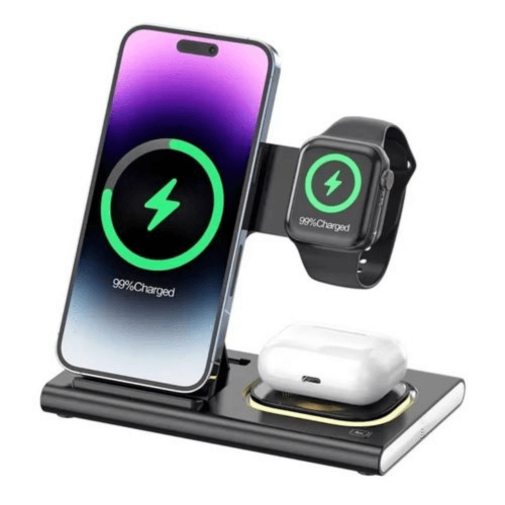 Station de Charge sans fil 30w 4 en 1 pour Airpods, Apple Watch et téléphone
