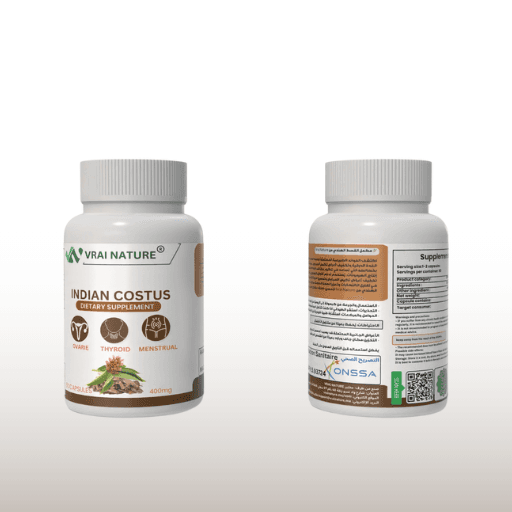 Costus Indien – Digestion, Immunité et Équilibre Hormonal – Boîte de 60 Gélules de 400 mg