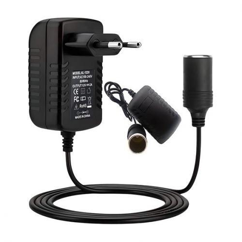 Allume-cigare Prise Secteur EU Adaptateur AC/DC Convertisseur 12V 2A