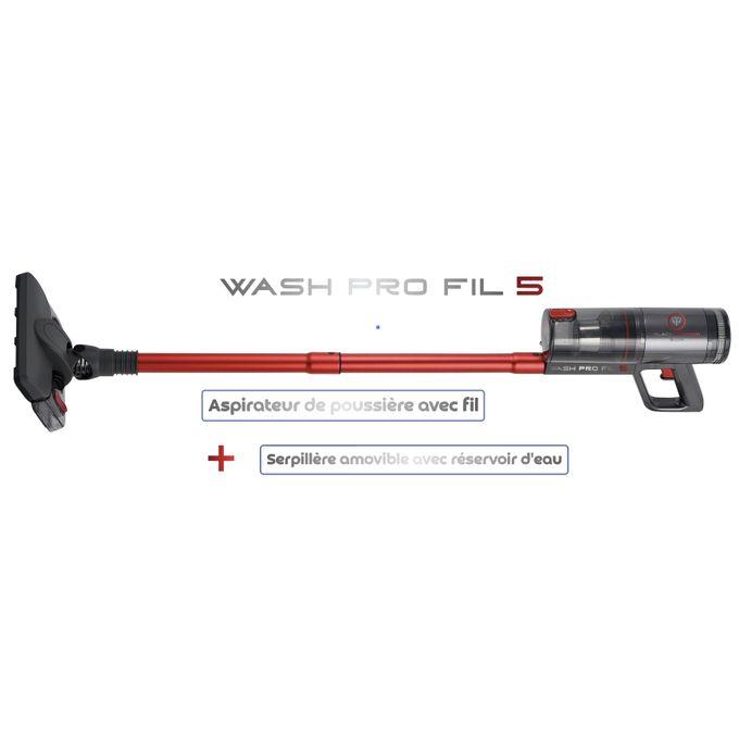 Aspirateur Wash Pro Fil 5 – Aspirateur avec Fil & Serpillère à Réservoir d'Eau – Nettoyage Complet 2-en-1