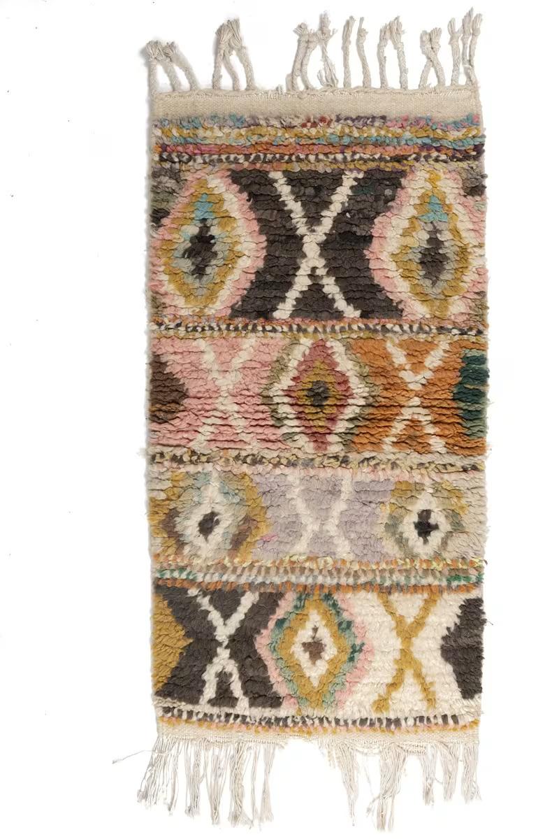 Tapis marocain tribal coloré