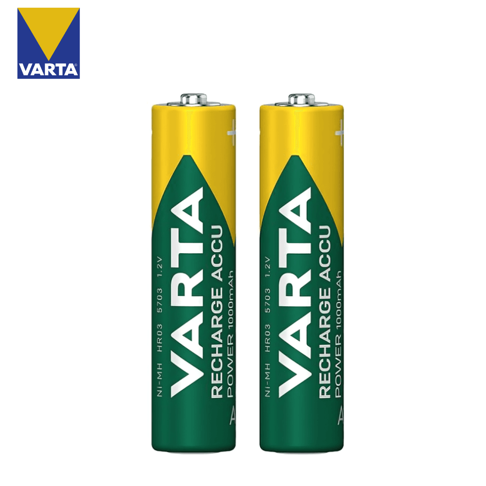 Varta – 2 Piles Rechargeables AAA 1000mAh Ni-MH