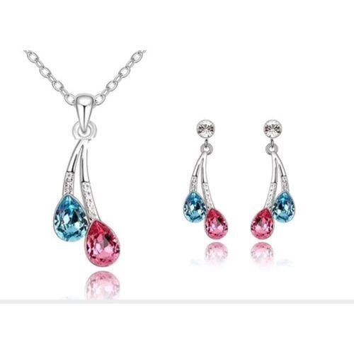 Parure de bijoux Fushia Turquoise