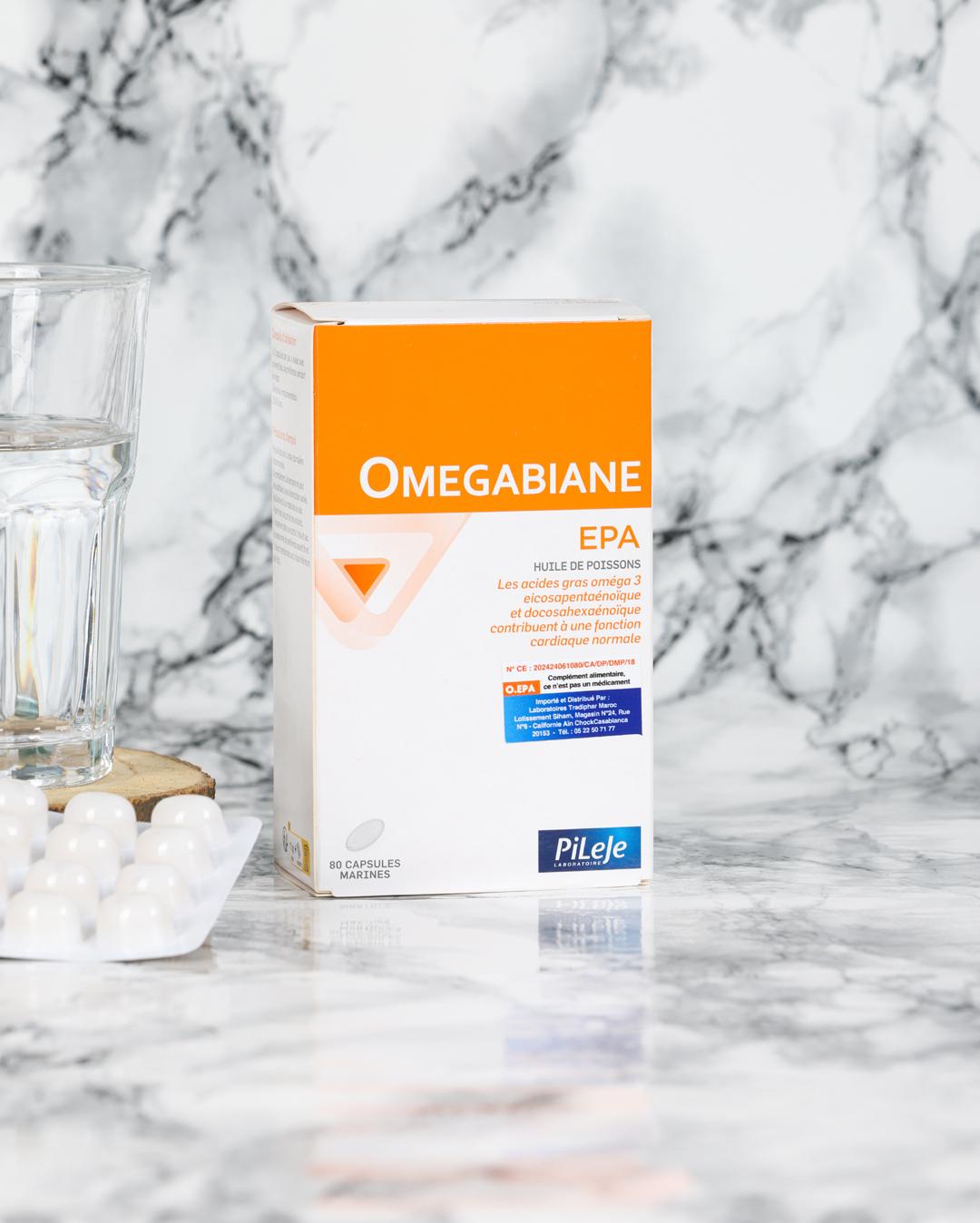 Omegabiane EPA 80 capsules marines complète l'apport en oméga 3