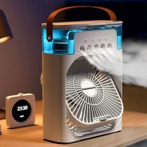 Climatiseur Portable Mini Refroidisseur D'air par Évaporation avec Lumière LED