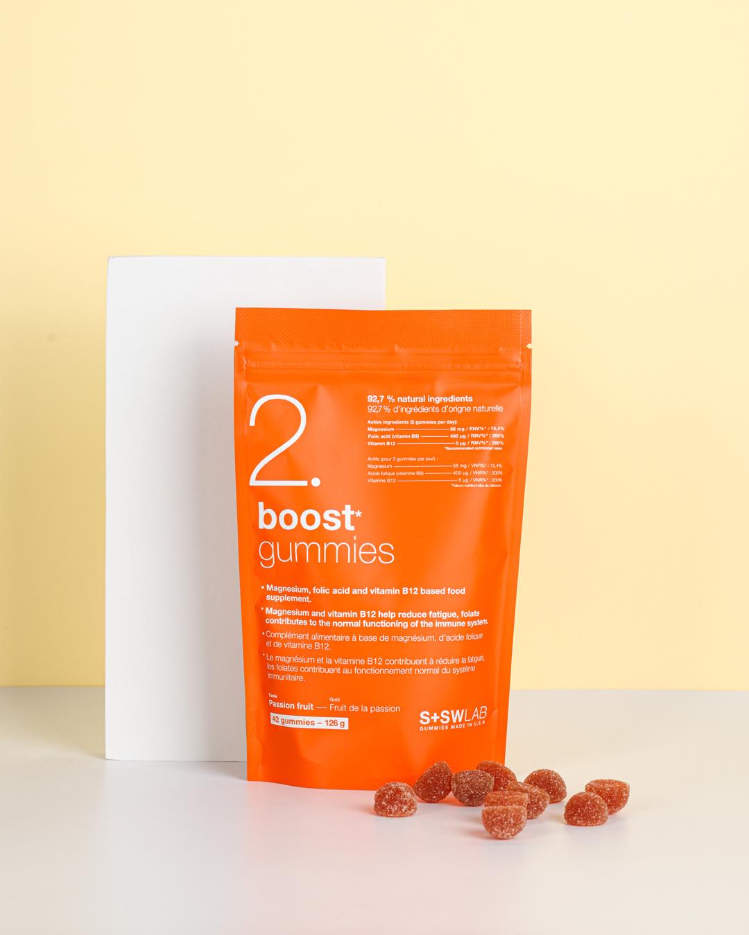 SSWLAB 2 BOOST GUMMIES 126G 42 GUMMIES GOUT FRUIT DE LA PASSION