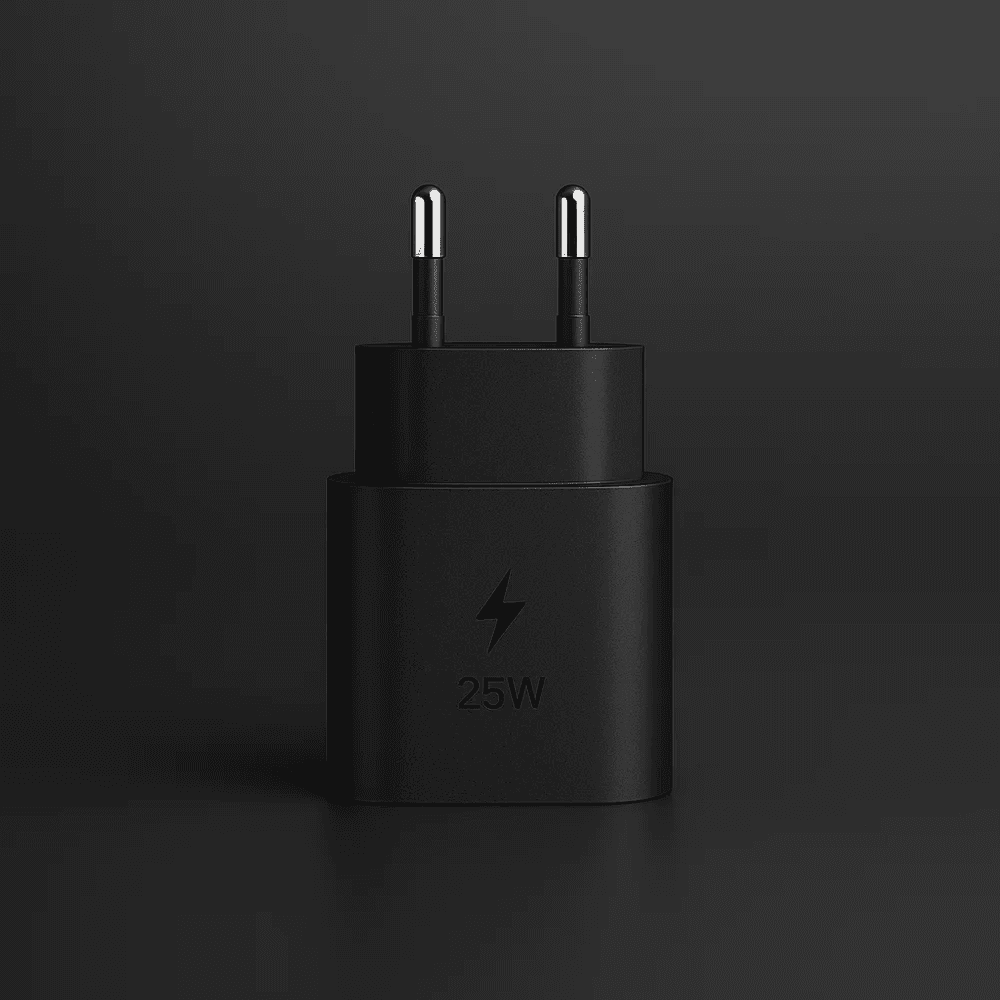 Chargeur Secteur Rapide VT-06 – 25W USB Type-C Power Adapter, Couleur Noir (Sans Câble)