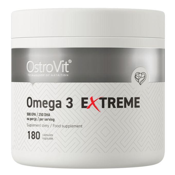 Omega 3 Extreme 180 Caps - 1000 mg d'Huile de Poisson, 500 mg EPA & 250 mg DHA