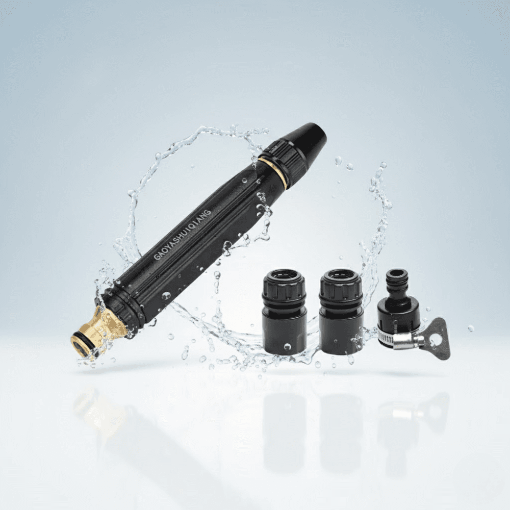 Pistolet à Eau Haute Pression Professionnel (Ensemble 4 Pièces)