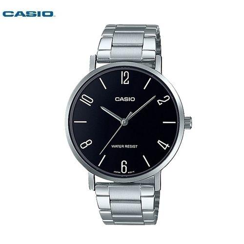 Montre de Luxe Résistant à L'eau pour Homme en Acier Inoxydable avec Cadran Noir