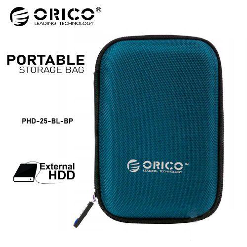 Pochette boitier pour disque dur SSD de 2,5 pouces et des câbles pour voyage avec fermeture à glissière-Vert