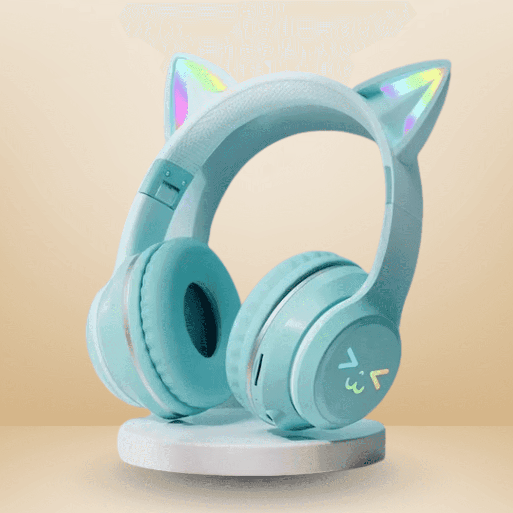 Casque Audio Sans Fil PM-35 – Oreilles de Chat LED RGB