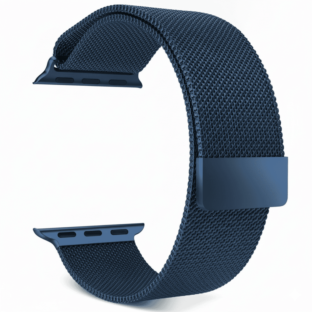 Bracelet Milanais Bleu Foncé Compatible Apple Watch 42/44/45/46/49 mm