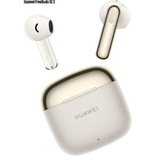 Huawei Ecouteurs FreeBuds SE 3 autonomie de 42 heures design futuriste et précis, 3 heures d'écoute pour 10 minutes de charge appairage par appui long Bluetooth 5.4 stable, étanchéité IP54-beige