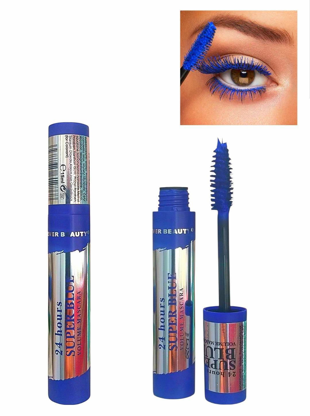 Mascara couleur Bleu,Volume et Rehaussant. 5D.